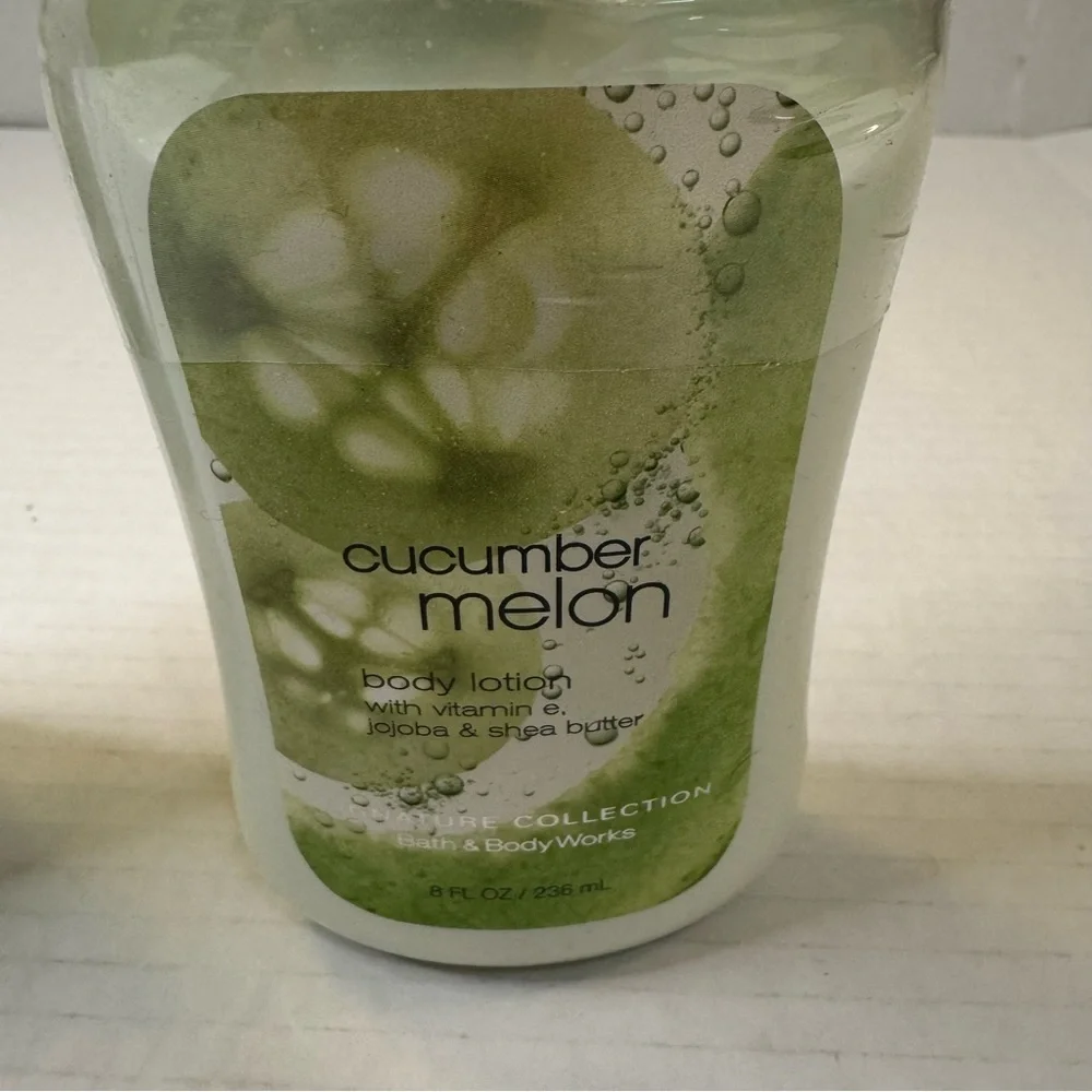 Cucumber Melon Body Lotion (lot of 2) 8 oz. by Bath & Body Works (new & sealed)